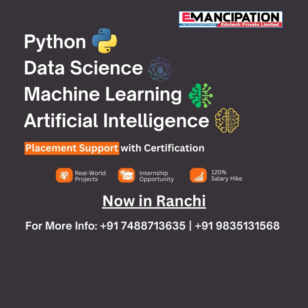 Data Science Training in Ranchi – Become a Data-Driven Professional Data Science Training in Ranchi
